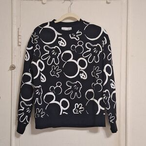 Disney Mickey Mouse Sweatshirt Graphic Crewneck Pullover